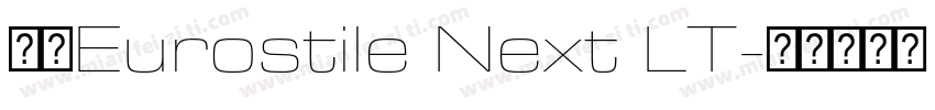 字体Eurostile Next LT字体转换